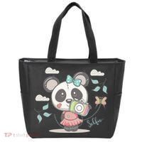 Cute Selfie Panda Girl Tote Bag thumb 0