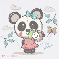 Cute Selfie Panda Girl Doggie Tank thumb 4