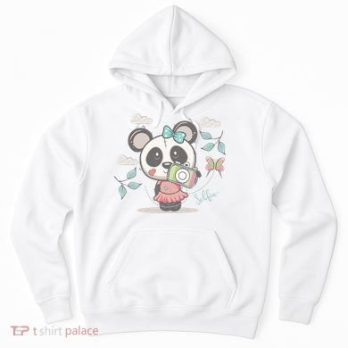 Cute Selfie Panda Girl Hoodie