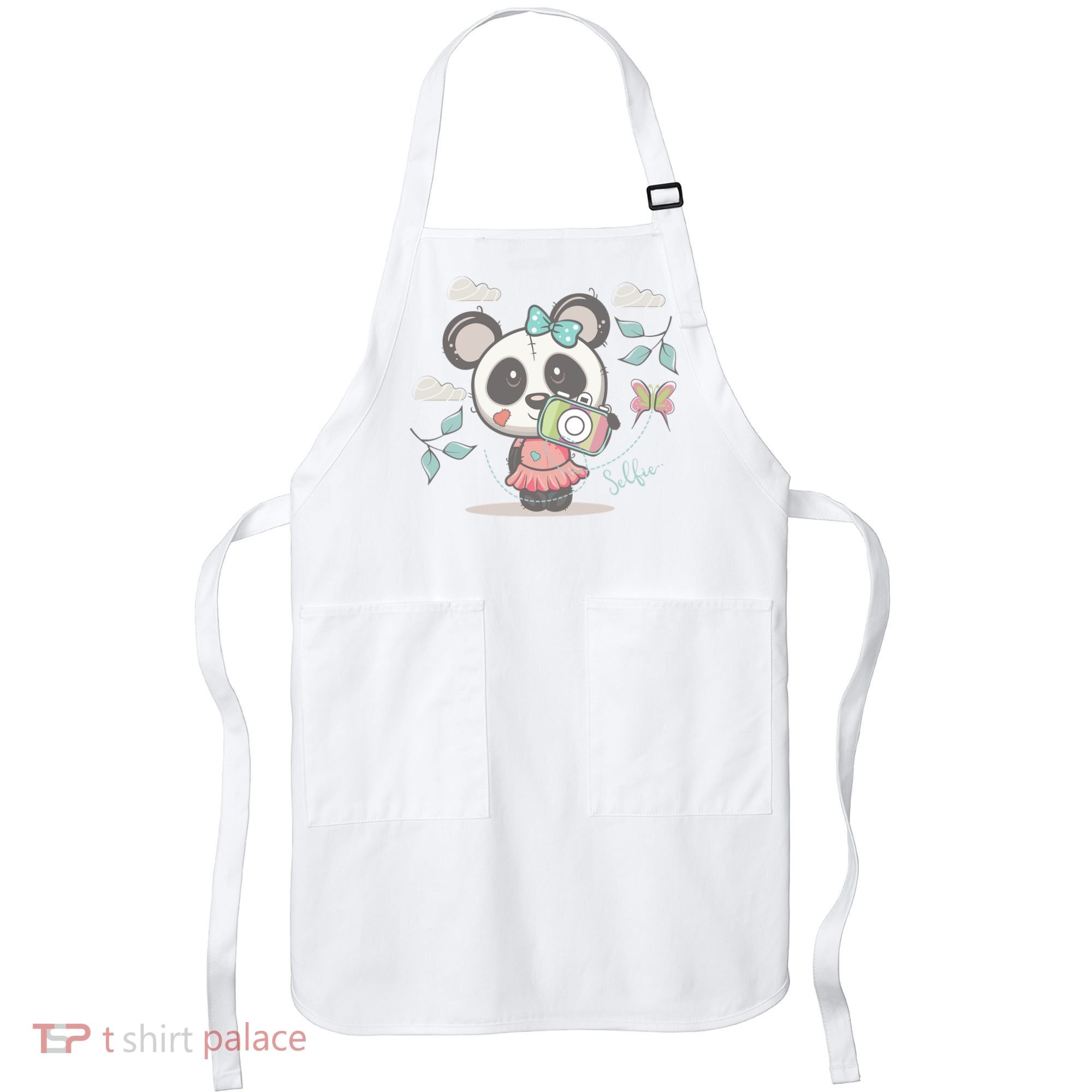 Cute Selfie Panda Girl Apron