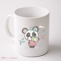 Cute Selfie Panda Girl Coffee Mug thumb 0