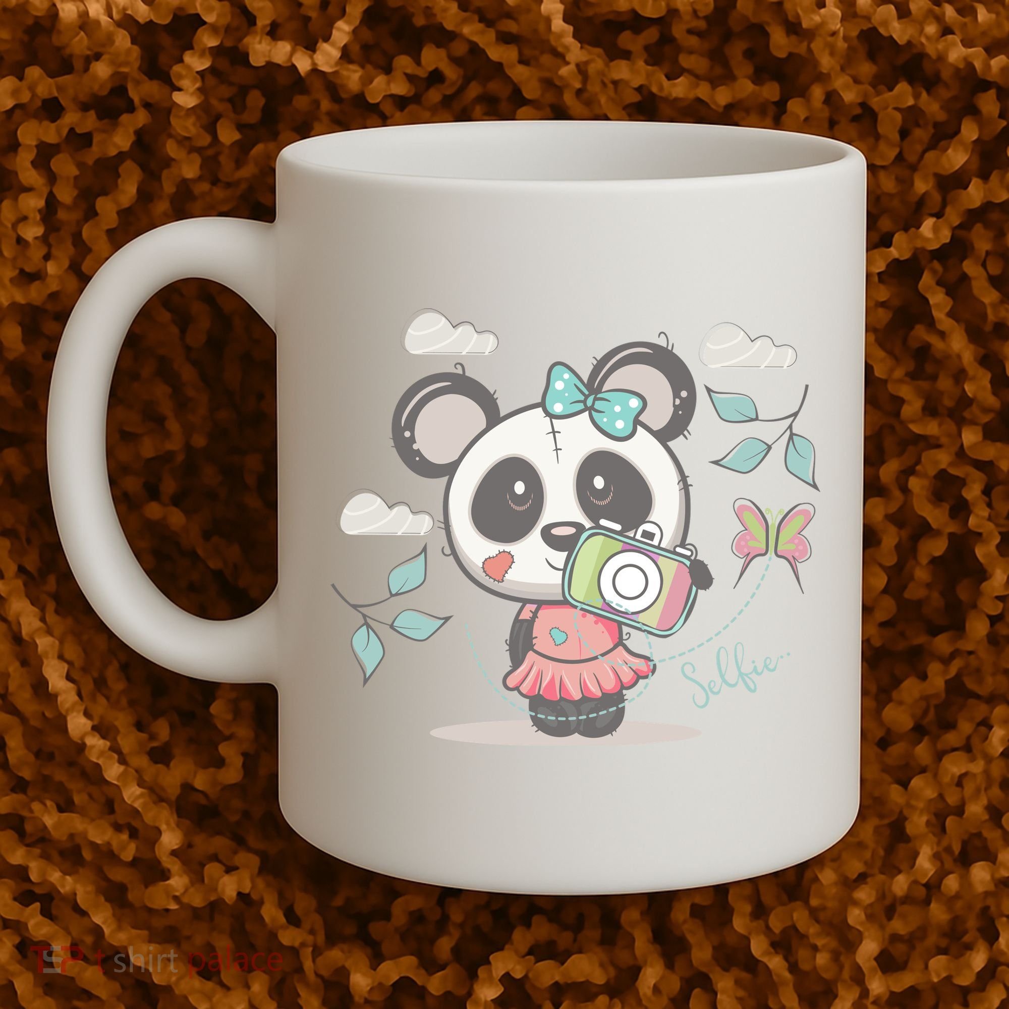 Cute Selfie Panda Girl Coffee Mug