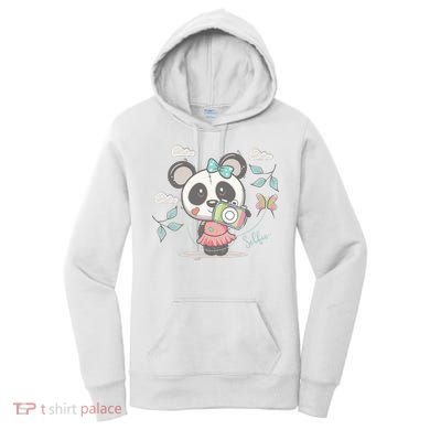 Cute Selfie Panda Girl Women's Hoodie