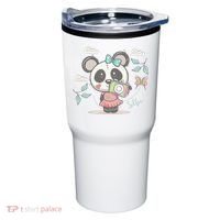 Cute Selfie Panda Girl Tumbler thumb 0