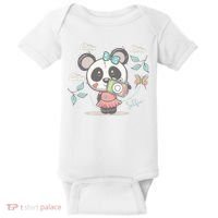 Cute Selfie Panda Girl Baby Bodysuit thumb 0