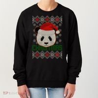 Cute Santa Panda Ugly Christmas Sweater Women's Sweatshirt thumb 0