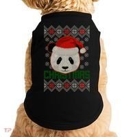 Cute Santa Panda Ugly Christmas Sweater Doggie Tank thumb 0