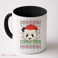 Cute Santa Panda Ugly Christmas Sweater Coffee Mug thumb 0