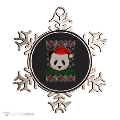 Cute Santa Panda Ugly Christmas Sweater Ornament