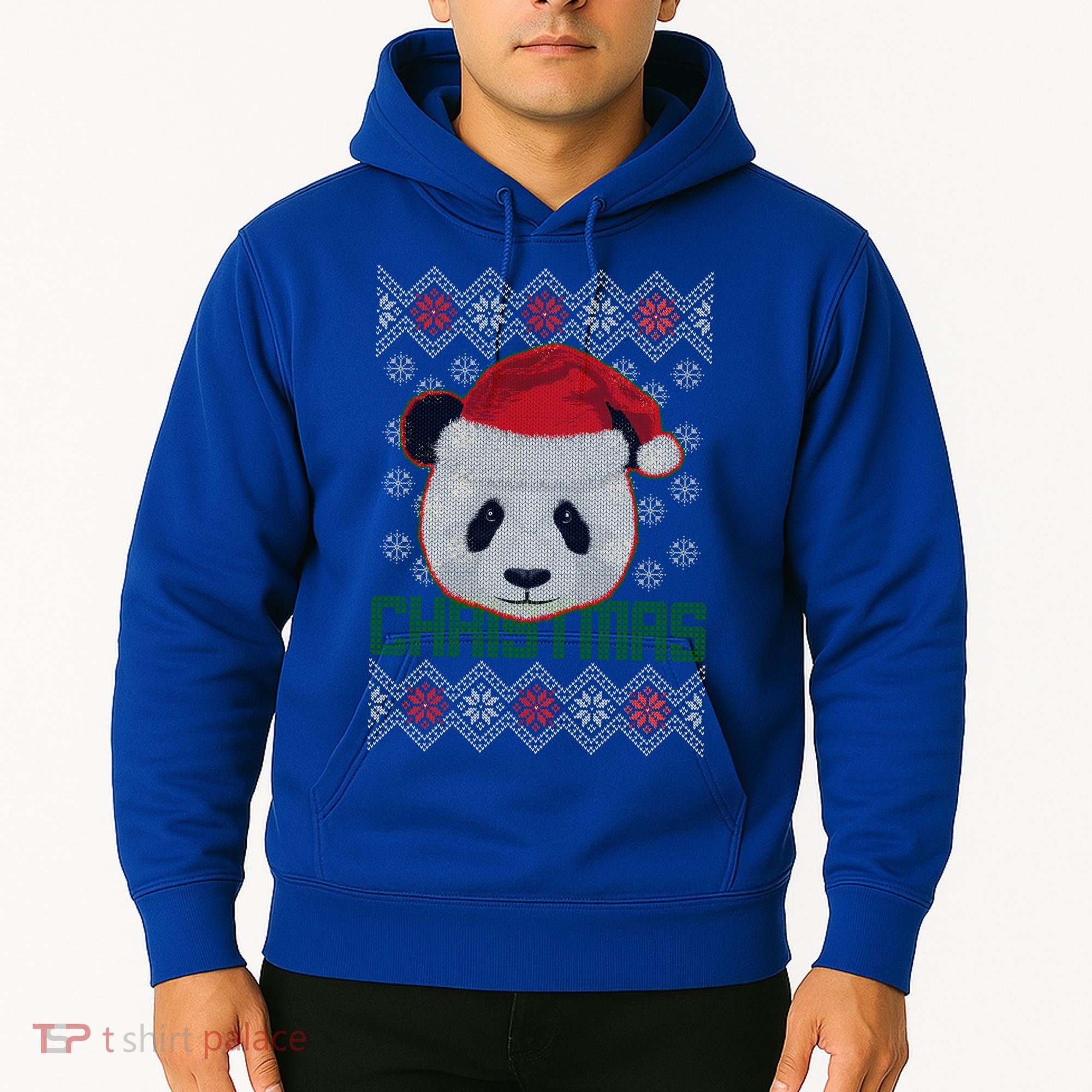 Cute Santa Panda Ugly Christmas Sweater Hoodie