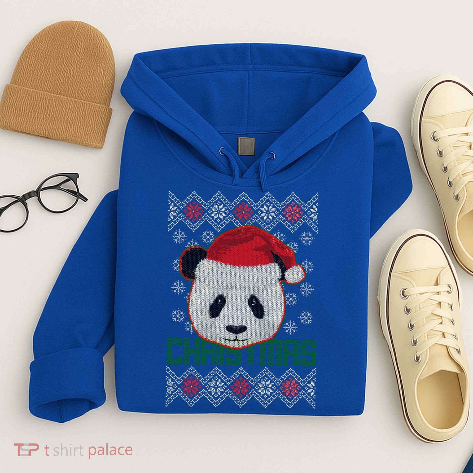 Cute Santa Panda Ugly Christmas Sweater Hoodie