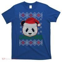 Cute Santa Panda Ugly Christmas Sweater T-Shirt thumb 0