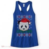 Cute Santa Panda Ugly Christmas Sweater Women's Tank Top thumb 0