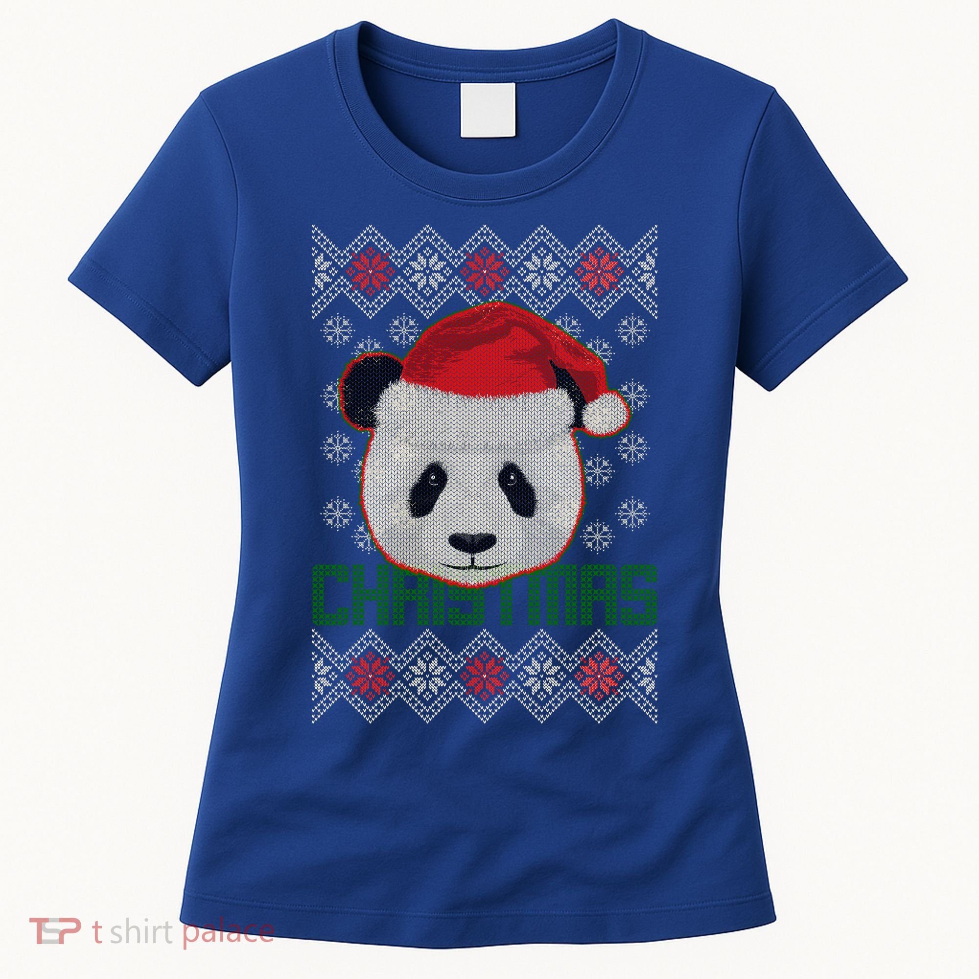 Cute Santa Panda Ugly Christmas Sweater Women's T-Shirt