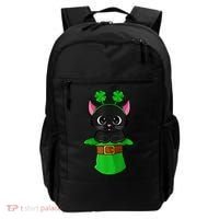 Cat St Patricks Day Leprechaun Shamrock Kitten Girls Boys Backpack thumb 0