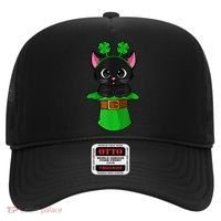 Cat St Patricks Day Leprechaun Shamrock Kitten Girls Boys Hat thumb 0