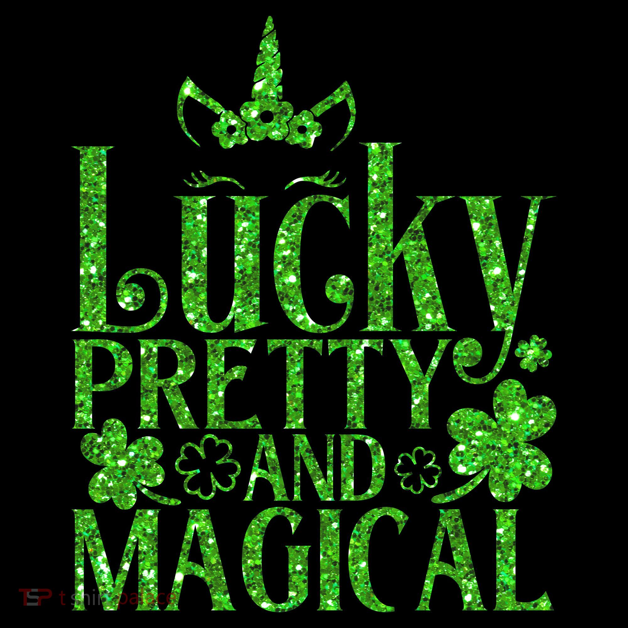 Cute St Patricks Day Lucky Pretty and Magical Coaster
