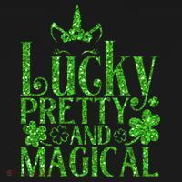 Cute St Patricks Day Lucky Pretty and Magical Toddler Hoodie thumb 2