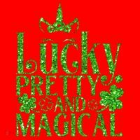 Cute St Patricks Day Lucky Pretty and Magical Santa Hat thumb 1
