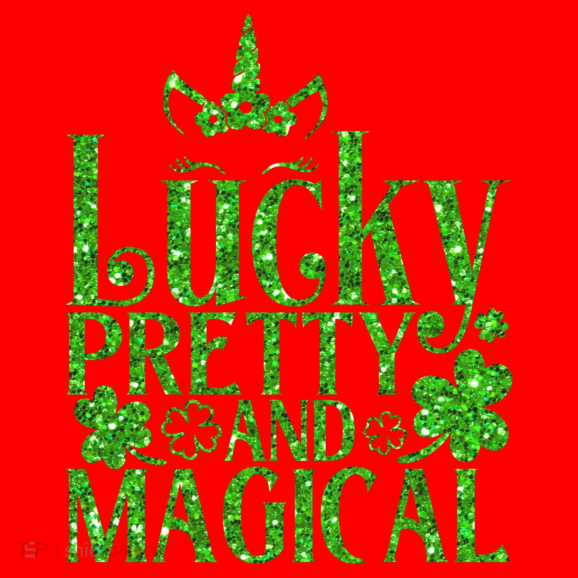 Cute St Patricks Day Lucky Pretty and Magical Santa Hat