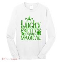 Cute St Patricks Day Lucky Pretty and Magical Long Sleeve Shirt thumb 0