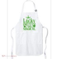 Cute St Patricks Day Lucky Pretty and Magical Apron thumb 0
