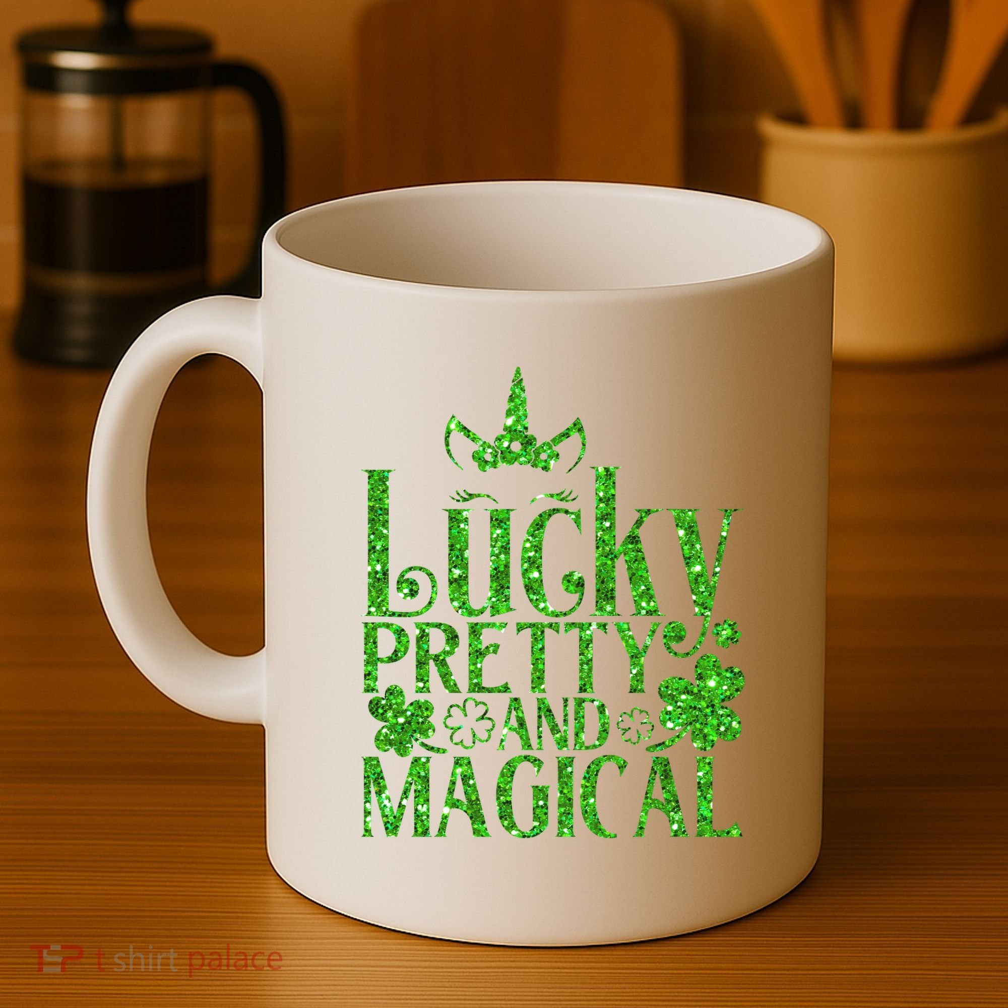 Cute St Patricks Day Lucky Pretty and Magical Coffee Mug