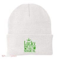 Cute St Patricks Day Lucky Pretty and Magical Beanie thumb 0