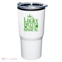 Cute St Patricks Day Lucky Pretty and Magical Tumbler thumb 0