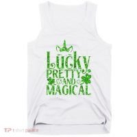 Cute St Patricks Day Lucky Pretty and Magical Tank Top thumb 0
