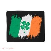 Cool St Patrick's Day Painted Distressed Irish Shamrock Flag Mousepad thumb 0