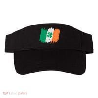 Cool St Patrick's Day Painted Distressed Irish Shamrock Flag Visor thumb 0