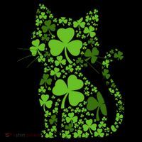 Cute St Patrick's Day Shamrock Clover Cat Coffee Mug thumb 5