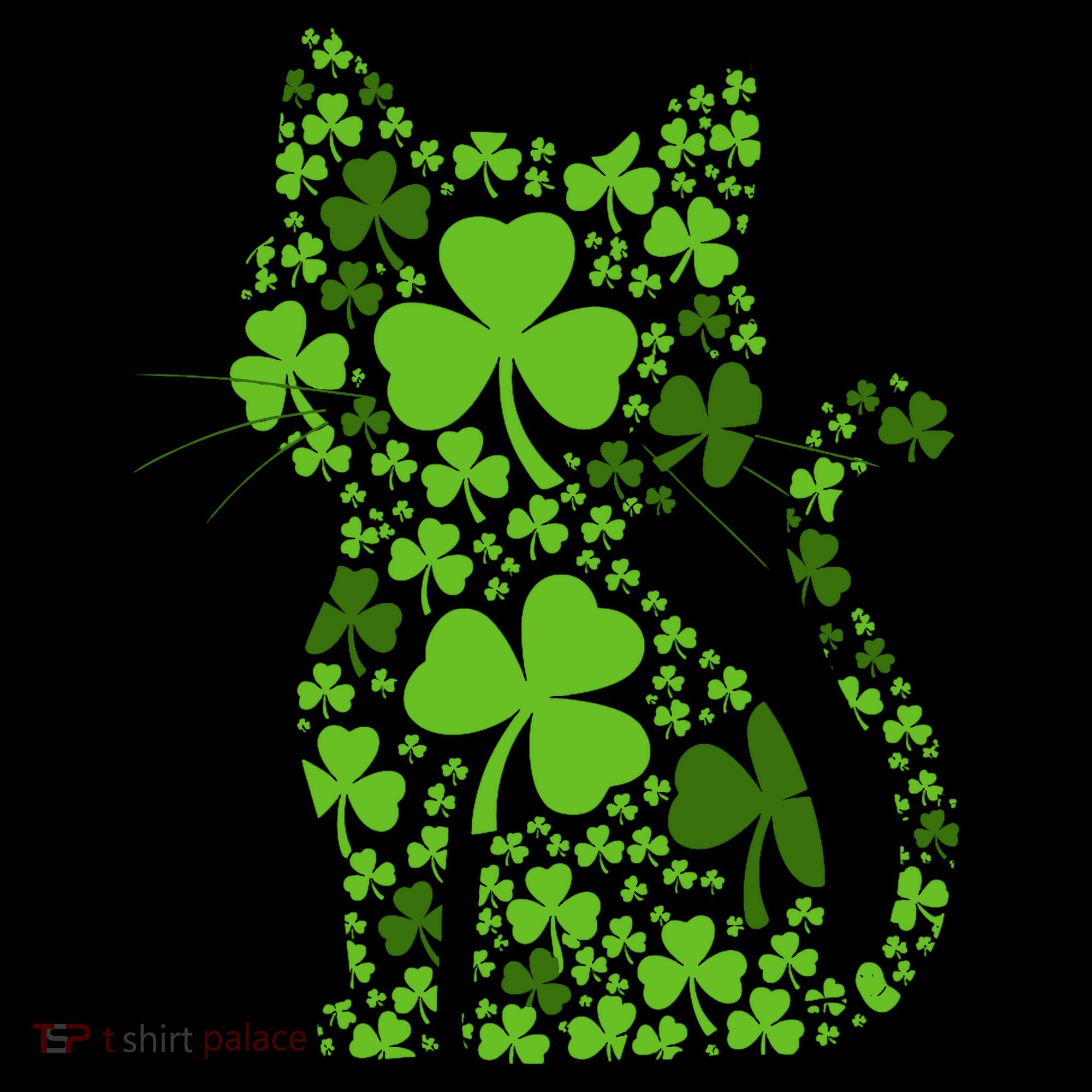 Cute St Patrick's Day Shamrock Clover Cat Coffee Mug