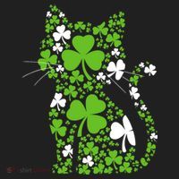 Cute St Patrick's Day Shamrock Clover Cat Hat thumb 2