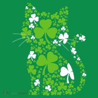 Cute St Patrick's Day Shamrock Clover Cat Hoodie thumb 7
