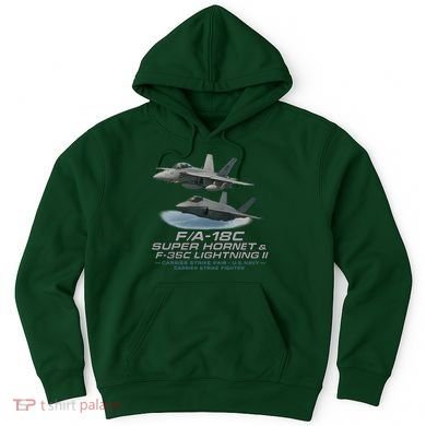 Carrier Strike Pair – F/A-18F & F-35C Hoodie