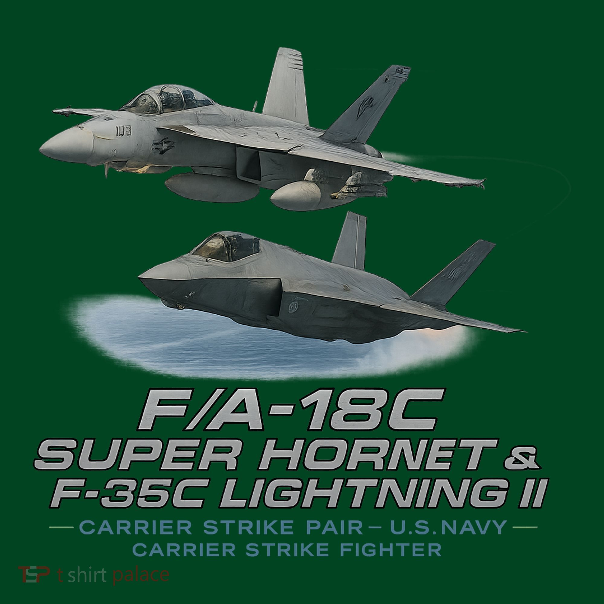 Carrier Strike Pair – F/A-18F & F-35C Visor
