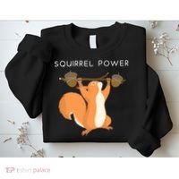 Cute Squirrel Power Sweatshirt thumb 2