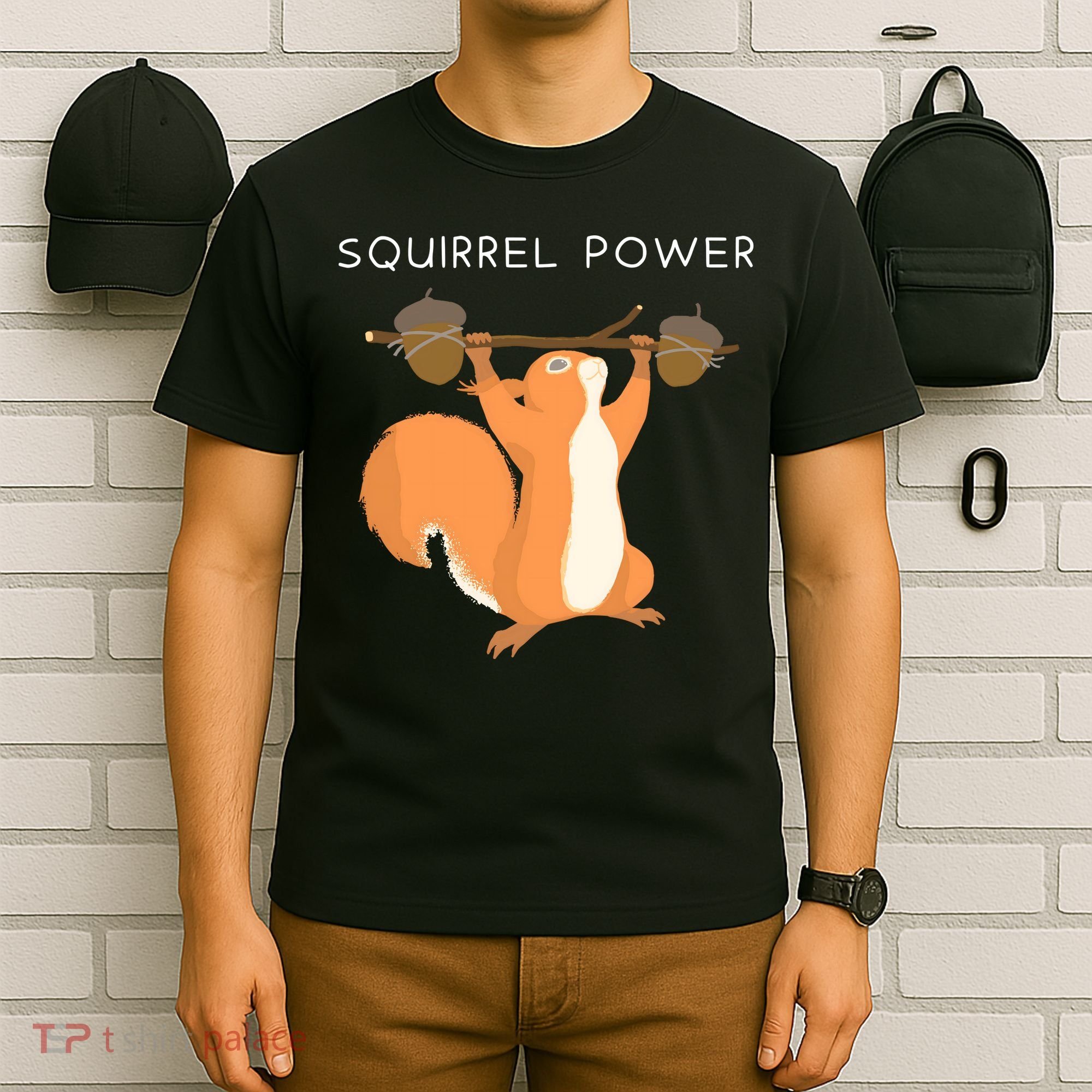 Cute Squirrel Power T-Shirt