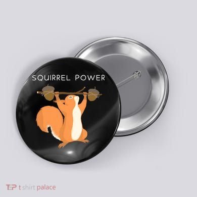 Cute Squirrel Power Button