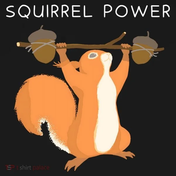 Cute Squirrel Power Polo