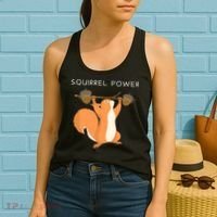 Cute Squirrel Power Women's Tank Top thumb 2