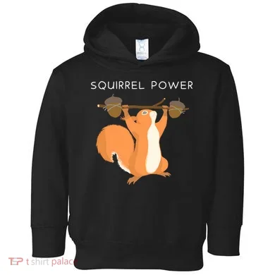 Cute Squirrel Power Toddler Hoodie