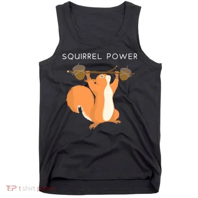 Cute Squirrel Power Tank Top