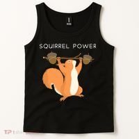 Cute Squirrel Power Tank Top thumb 2
