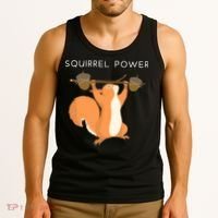 Cute Squirrel Power Tank Top thumb 3