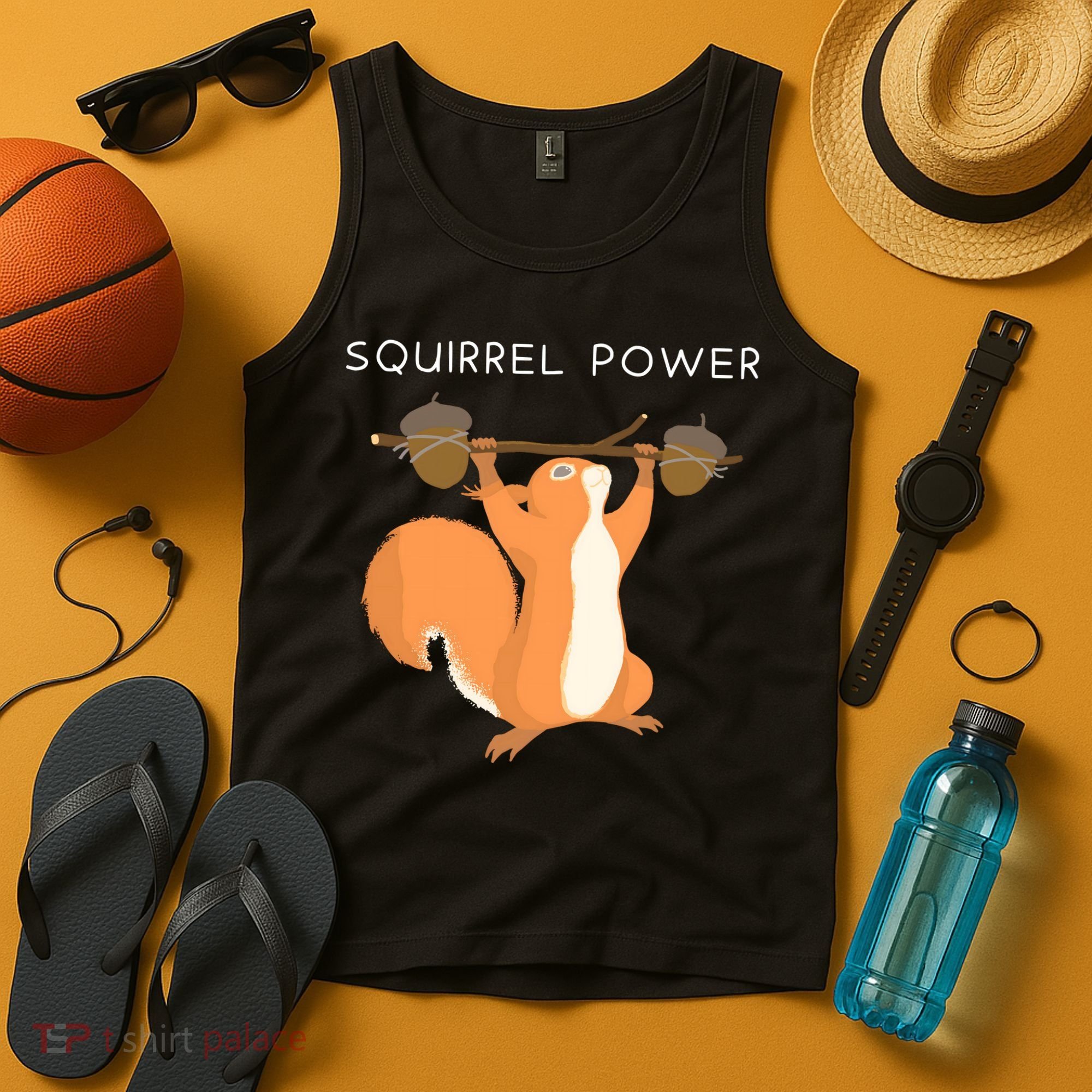 Cute Squirrel Power Tank Top