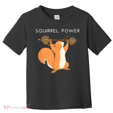 Cute Squirrel Power Toddler T-Shirt