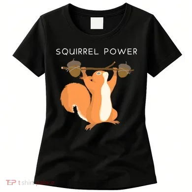 Cute Squirrel Power Women's T-Shirt